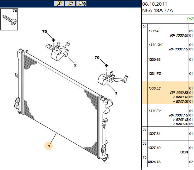 SU RADYATORU 670×370X26 BRAZING PEUGEOT 306 II PARTNER - CITROEN BERLINGO XSARA 1.9TD 96- MT AC