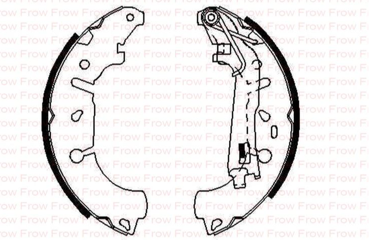 Fren Balatası Arka (228x42 mm) (Fiat Linea, Grande Punto, Fiorino 1.3JTD Multijet, Grande Punto Linea 1.4 8V 06 07 - Opel Corsa D, Citroën Nemo 07- - Peugeot Bipper)