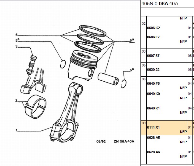 PISTON 94.40 MM (STD) PEUGEOT BOXER CITROEN JUMPER 2.8 D EM 8140.63 F28D