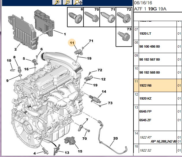 PSA Peugeot 308 1.6, RCZ 1.6 Turbo Basınç Sensörü EP6CDT EP6DT