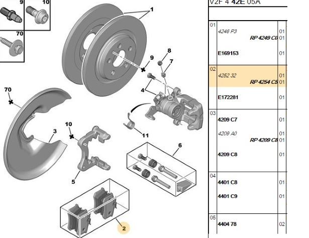 Fren Balatası Arka (87 mm) (Volkswagen Passat, Peugeot P307, Renault Megane II, Partner Tepe)