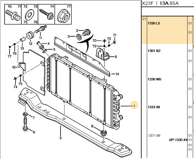 SU RADYATORU 790×408X26 BRAZING PEUGEOT BOXER - CITROEN JUMPER - FIAT DUCATO 1.9/2.5D-TD 2.8HDI 97 02 MT AC/NAC MEKANIK VERSIYONU KL363140