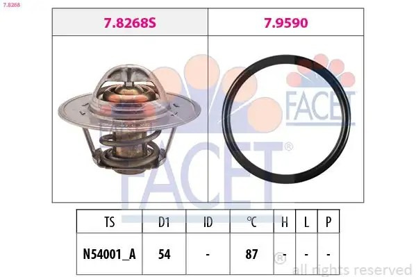 FACET Volkswagen Bora, Golf 5 ve Jetta 3 1.6 Tdi 87 °C Termostat