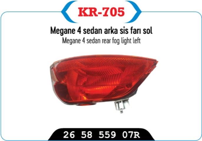 Arka Sis Farı Sol (Renault Mégane IV Sedan)
