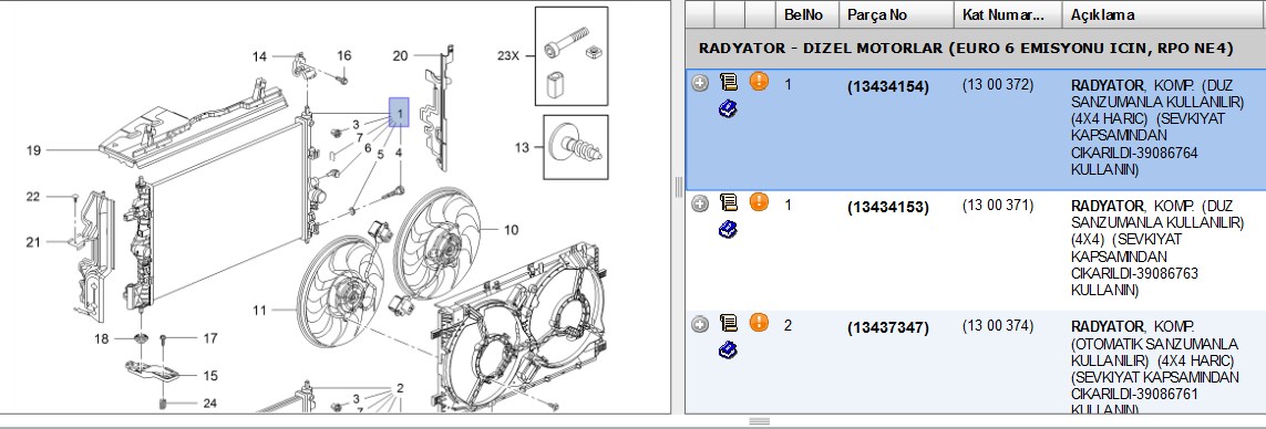SU RADYATORU (119X916) OPEL INSIGNIA (ENo:8MK376747411)