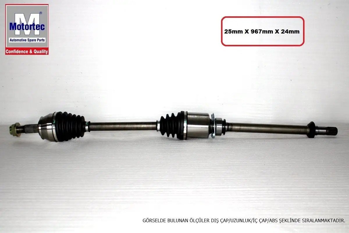 MOTORTEC Doblo III 1.3 JTD Sol Aks Komple 602,00 mm