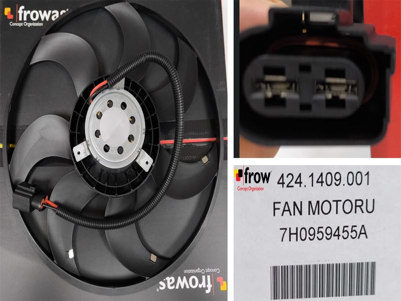 Fan Motoru (420 mm) (Volkswagen Transporter T5)