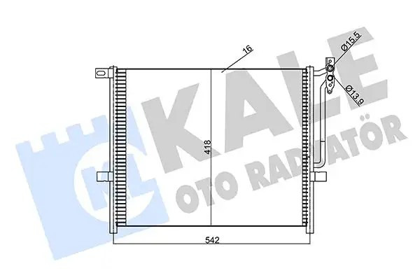 KALE Bmw 320i E46 Bmw 318i E46 Bmw 316i E46 Ön Klima Radyatörü 522x418x16 mm Kurutucusuz Alüminyum