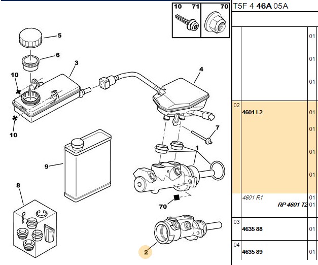 Fren Ana Merkezi (Citroen C4 Peugeot 307 1.6I 16V 01> 2.0I 16V 00>)