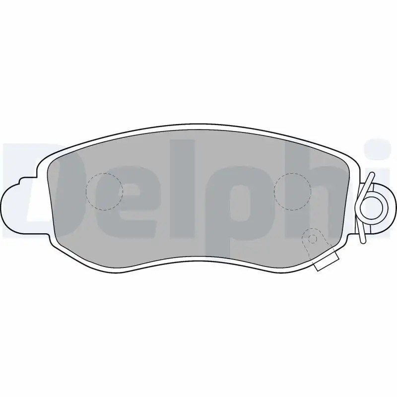 DELPHI Fiat Idea 1.3/1.4 MultiJet Ön Fren Balatası 168.7 mm