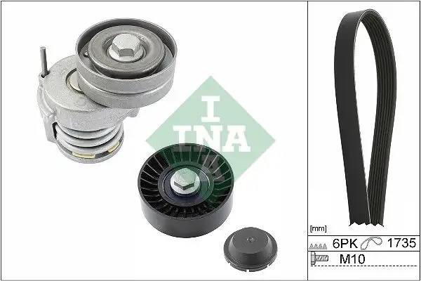 INA Skoda Fabia ve Seat Ibiza 1.2 Tırnaklı Kayış Takımı 1.735 mm