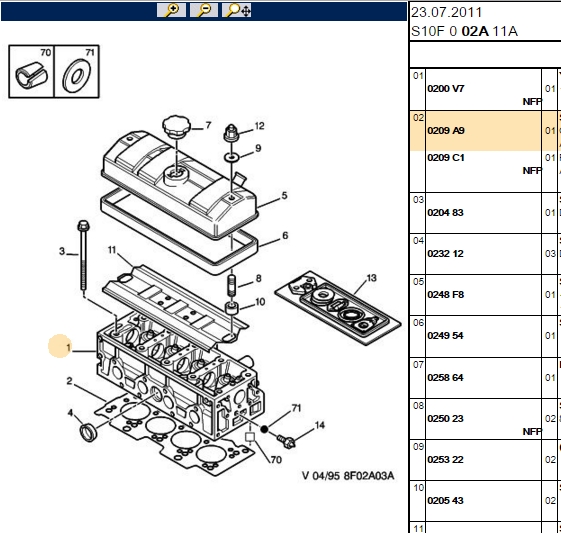 Silindir Kapak Contası (STD) TU3M; TU3JP 106; 405; AX; ZX