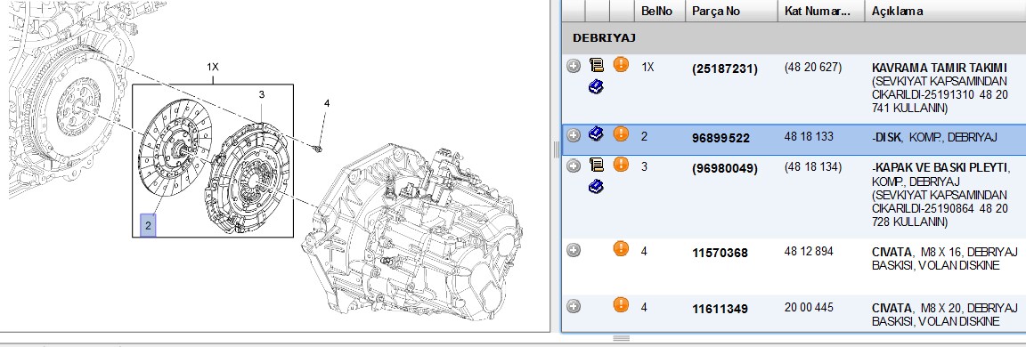 Valeo 2Li Debriyaj Takımı (Baskı+Disk) Chevrolet Cruze 2.0 CDTI