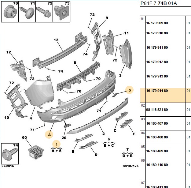 ARKA TAMPON  3008 II  (P84)