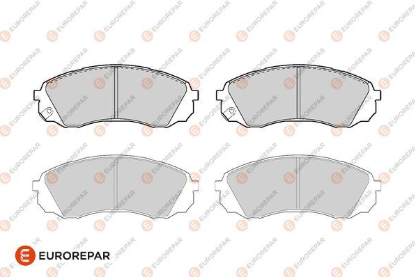 Fren Balatası Ön (164 mm) (Kia Carnival III 2.7 V6 97-, Hyundai H1 Starex 2.4TD, 2.5TD 02-) (ERP)
