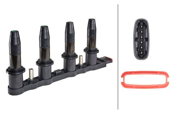 HELLA Ateşleme Bobini (Opel Corsa D, Astra H, Insignia B, Fiat Stilo, Croma, Alfa Romeo 159)