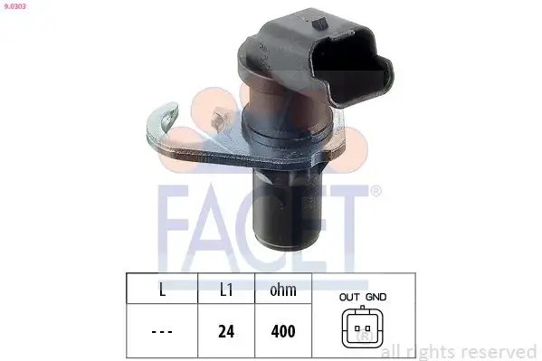 FACET Citroen Berlingo ve Peugeot Partner 1.9D Krank Sensörü 9.0303