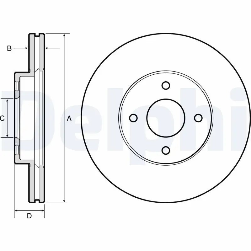 DELPHI Nissan Note ve Micra 1.2 Ön Fren Diski (Çiftli Paket)