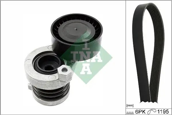 INA Renault Clio, Kango, Megane ve Fluence 1.5 dCi Kayış Gergi Seti 1195 mm