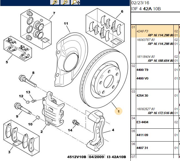 FREN DISKI ON 5D 294 mm PEUGEOT P4007 C-CROSSER 07- MITSUBISHI ASX 10- LANCER 07-
