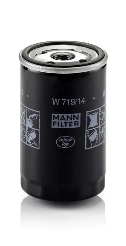 MANN Volkswagen Golf 6 1.6, Audi A6 1.8T, Jeep Cherokee 2.8 Yağ Filtresi 3/4-16 UNF