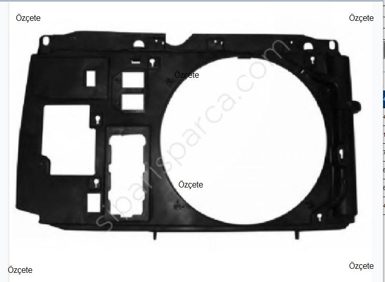 Fan Davlumbazı (Peugeot Partner 14, TU3JP, 16, 16V)