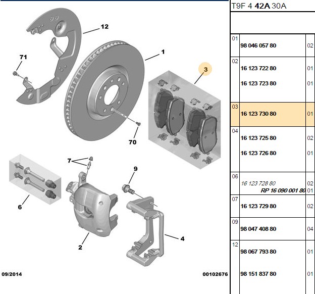 VALEO Peugeot 3008 308 508 Citroen C5 X DS DS4 DS7 DS9 Ön Fren Balatası 149 mm