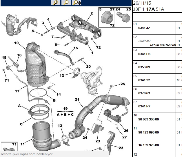 MONIFOLT CONTASI EGZOS EXPERT BOXER 2.2 HDI 99-