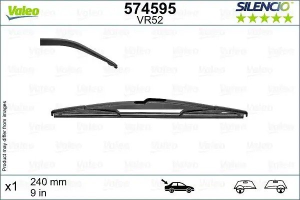 VALEO Peugeot 5008 ve Renault Megane IV Arka Kollu Silecek Süpürgesi 240 mm