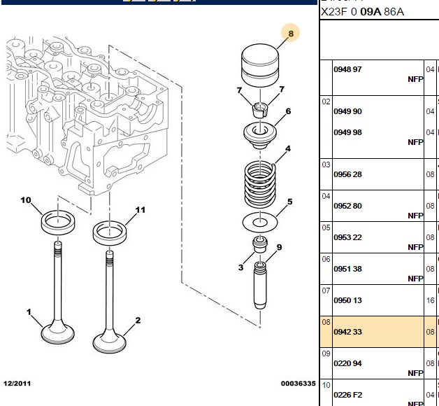 SUBAP FINCANI (8V) PEUGEOT BOXER CITROEN JUMPER 2.5 D 01- DJ5TED
