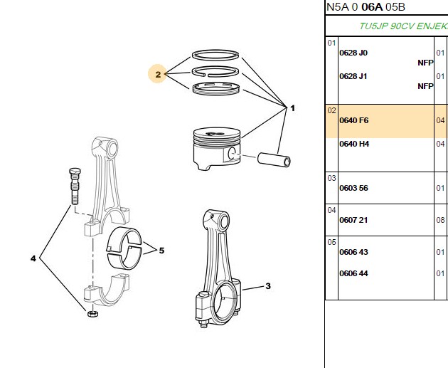 MAHLE Peugeot 206, 207, 307, Citroen Xsara 1.6I 16V Motor Segmanı 78,5 mm