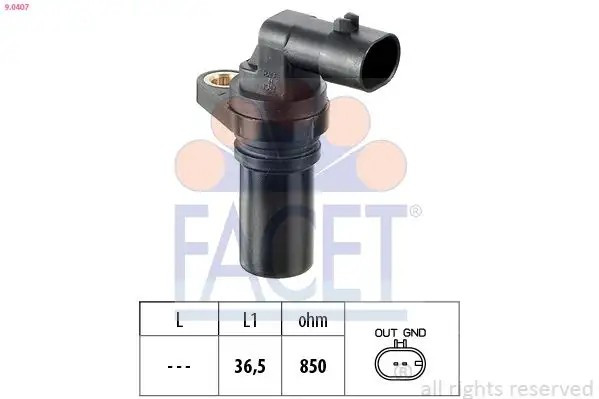 FACET Alfa Romeo Mito, Fiat Punto, Opel Corsa D, Fiat Doblo 1.3 Multijet Krank Sensörü 9.0407