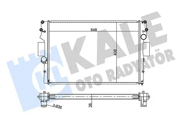 Kale Iveco Daily III IV MT Mekanik Radyatör 650×452×32