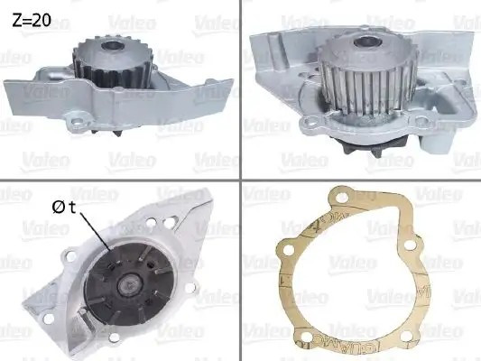 VALEO Peugeot 306 1.8 XU7JP Devirdaim Pompası Kayış Kasnağı ile Contalar ile Kapaksız