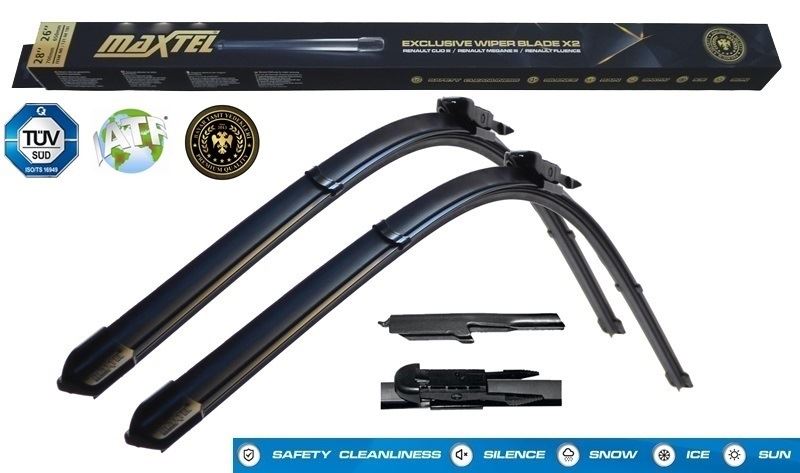 Maxtel Ön Silecek (İki Parça) 600 mm - 400 mm, Hyundai i20 Bayon Nissan Qash