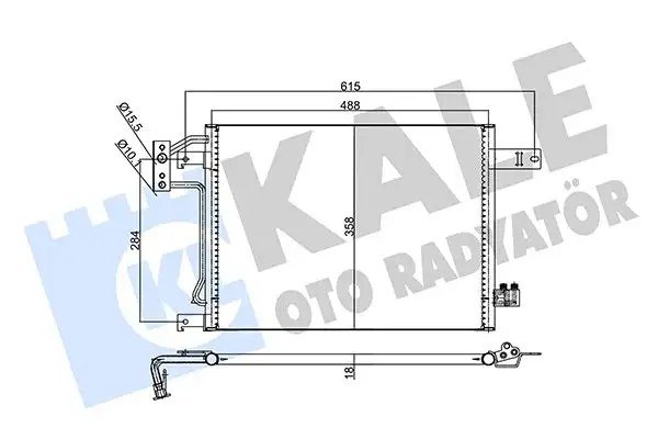 KALE Wrangler III 2.8CRDI 3.6 V6 3.8 Klima Radyatörü