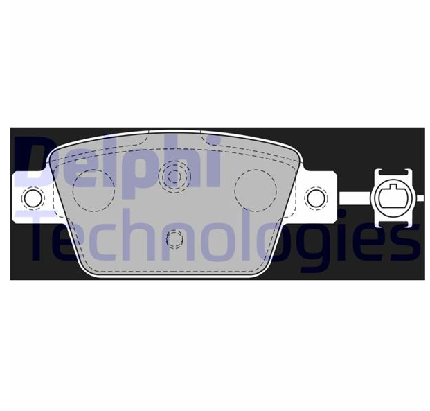 Delphi Fren Balatası Arka (95 mm) (Fiat Bravo II, Linea, Lancia Delta III, Chrysler Delta)