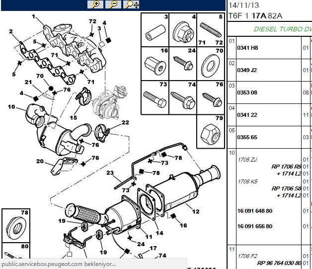Egzoz Manifold Contası 1.3 Bipp er Nemo Fiorino