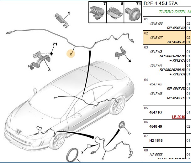 DELPHI Citroen C5 ve Peugeot 407 1.6/2.0 Hdi Arka ABS Hız Sensörü Aktif