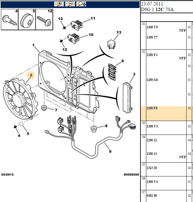 MAHLE Peugeot 406 2.0 Hdi Tekli Fanlı 280 W Fan Motoru 12 V