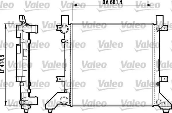 VALEO LT 2.5TDI Su Radyatörü 682×415×34 mm