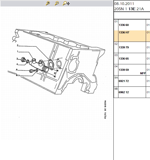 Su Kollektörü (P306, P405, P406, XU7JP)