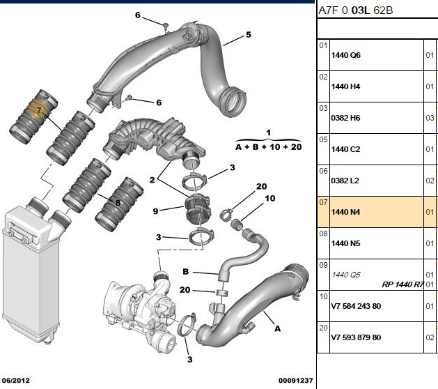 TURBO HORTUMU P207-P208-P308-P2008-P3008-P5008- C4-C4 PICASSO-D