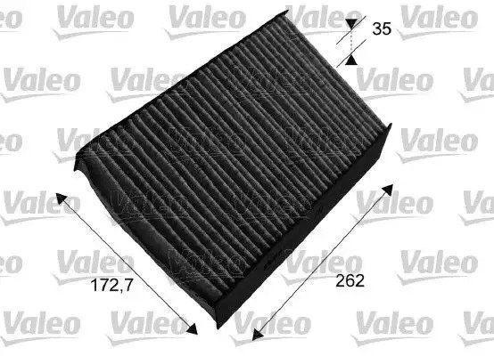 VALEO Renault Megane 1.5 dCi & Fluence 1.5 dCi Aktif Karbonlu Polen Filtresi 262x173x35 mm
