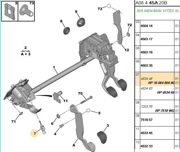 KONTAKTOR MUSURU PEUGEOT P207 P307 P308 P407