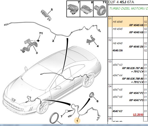 OPTIMAL ABS Sensörü Ön Sağ/Sol (Peugeot C5, C6, P407)