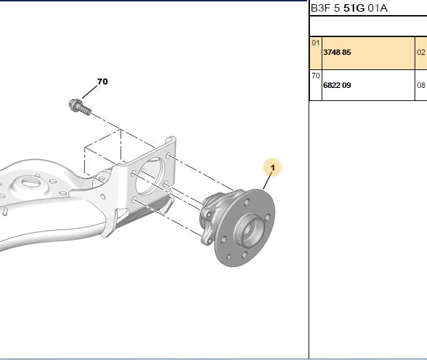 FAG Peugeot 107 1.4 Hdi ve 1.0 Arka Porya Rulmanı 134,7 mm