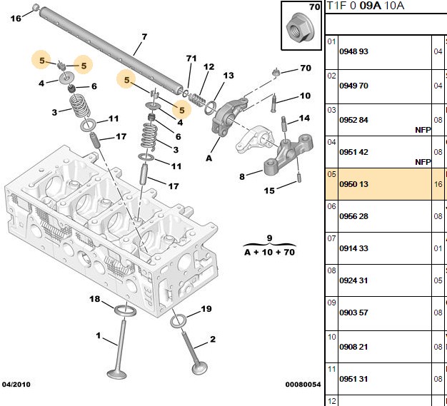 FEBI Subap Tırnığı P106-P206-P306-A3-A4-A6 Astra F
