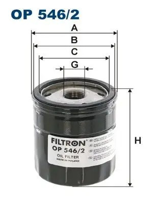 FILTRON Opel Crossland 1.2, Peugeot Partner 2.0 Hdi, Citroen C5 Aircross 1.2 PureTech Yağ Filtresi