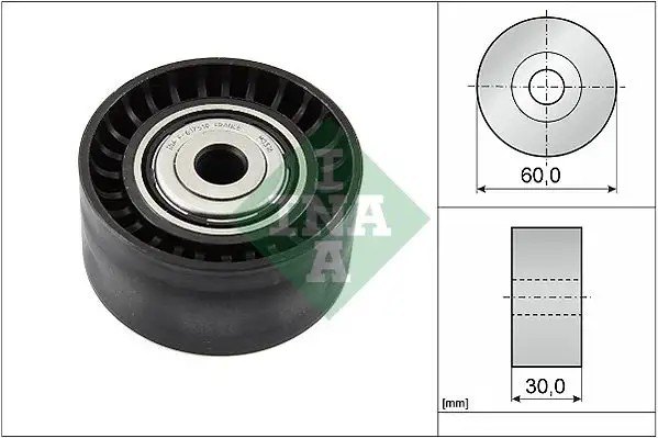 INA Nissan Qashqai ve Renault Koleos 2.0 dCi Alternatör Gergi Rulmanı 60 mm Çap, 30 mm Genişlik